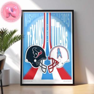 Tennessee Titans Vs Houston Texans Matchup NFL Season On January 5th 2024 Home Decor Poster Canvas