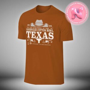 Texas Longhorns Burnt Orange Football 2025 Cotton Bowl Bound Unisex T-Shirt