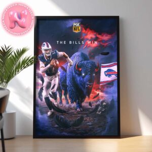 The Buffalo Bills Are Going To The AFC Championship 2024 NFL Playoffs Season Home Decor Poster Canvas