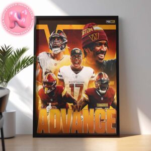 Washington Commanders Are Advance To The AFC Divisional Round NFL Playoffs 2025 Home Decor Poster Canvas