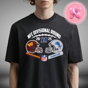 Washington Commanders Vs Detroit Lions Head To Head NFC Divisional Round 2024-25 NFL Playoffs Unisex T-Shirt