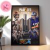 Washington Commanders Vs Philadelphia Eagles NFC Championship Matchups 2024 On Sunday January 26th Home Decor Poster Canvas