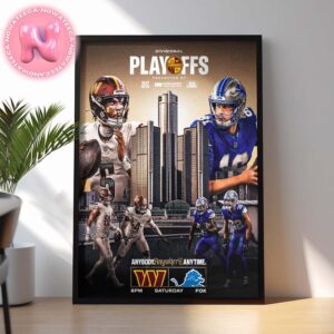 Washington Commanders Vs Philadelphia Eagles 2024 NFC Championship Game Matchups NFL Season Home Decor Poster Canvas