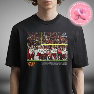 Washington Commanders Zane Gonzalez Black NFL Flash Features Wild Card Unisex T-Shirt