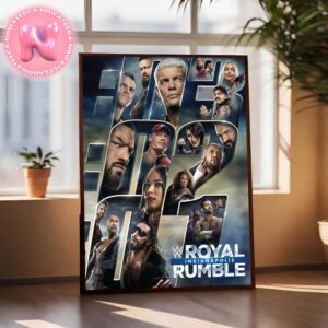 2025 WWE Royal Rumble Event Poster Art Photograph Home Decor Poster Canvas