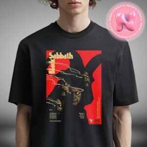 Black Sabbath 1973 Poster Commemorating The 50th Anniversary Of Black Sabbath’s Iconic First Shows In Italy Unisex T-Shirt