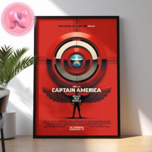 Captain America Brave New World New Poster In Cinemas February 14 2025 Home Decor Poster Canvas