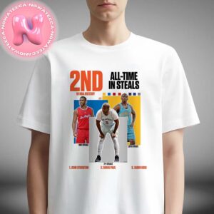 Chris Paul 2nd Most Steals All Time In NBA History 2685 Career Steals 2025 Unisex T-Shirt