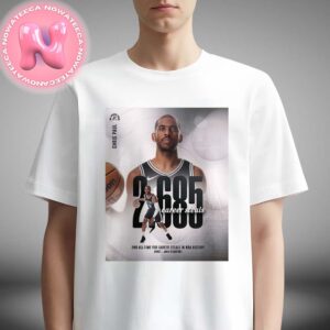 Chris Paul From San Antonio Spurs 2nd All Time For Career Steals In NBA History 2025 Season Unisex T-Shirt