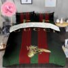 Gucci And Diamond Luxury Brand Monogram Pattern Logo Stripe Duvet Cover Bedding Set