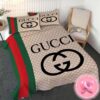 Gucci Luxury Monogram Pattern Big Logo Bedding Set