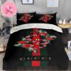 Gucci With The Rolling Stones Luxury Brand Big Logo Monogram Bedding Set