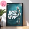 Jalen Hurts And Saquon Barkley Philadelphia Eagles Champions Super Bowl LIX NFL Home Decor Poster Canvas