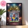 Jayden Daniels From Arizona State Sun Devils Has Been Taken Pepsi Zero Sugar Rookie Of The Year Home Decor Poster Canvas