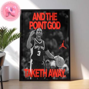 Jordan x Chris Paul And The Point God Taketh Away San Antonio Spurs 2025 NBA Season Home Decor Poster Canvas