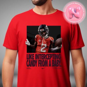 Like Intercepting Candy From A Baby Patrick Surtain II x Nike Defensive Player Of The Year Denver Broncos NFL Season Unisex T-Shirt