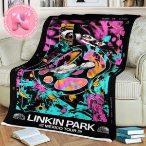 Linkin Park From Zero World Tour 2025 Music Live Show Poster For Mexico Blanket