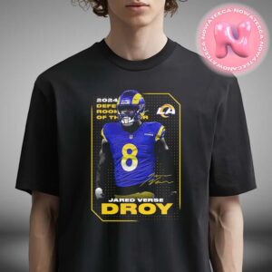 Los Angeles Rams Jared Verse Black 2024 NFL Defensive Rookie Of The Year Unisex T-Shirt