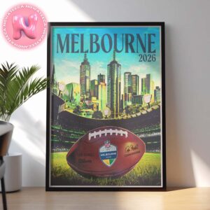 Melbourne 2026 NFL International Game At MCG Home Decor Poster Canvas