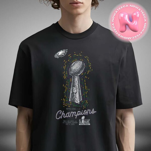 Nike Black Philadelphia Eagles Super Bowl LIX Champions Lombardi Trophy Unisex T-Shirt