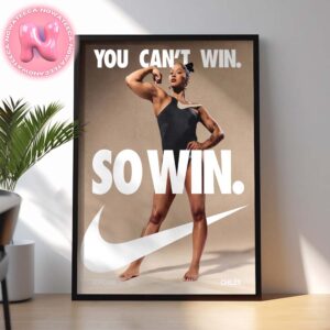 Nike x Jordan Chiles You Can’t Win So Win New Song For The Super Bowl LIX 2024-2025 Season Home Decor Poster Canvas