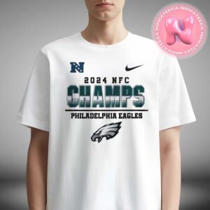 Original Nike 2024 NFC Champs Philadelphia Eagles Logo Super Bowl LIX Unisex T-Shirt