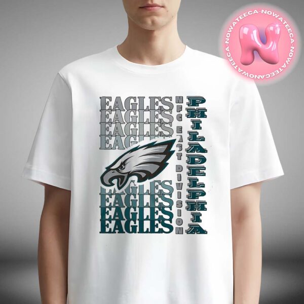 Philadelphia Eagles Gradient Wordmark Official Logo NFL Season 2024-2025 Unisex T-Shirt