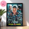 Saquon Barkley Crowns His Historic Season With A Super Bowl LIX Champions NFL 2024-2025 Home Decor Poster Canvas