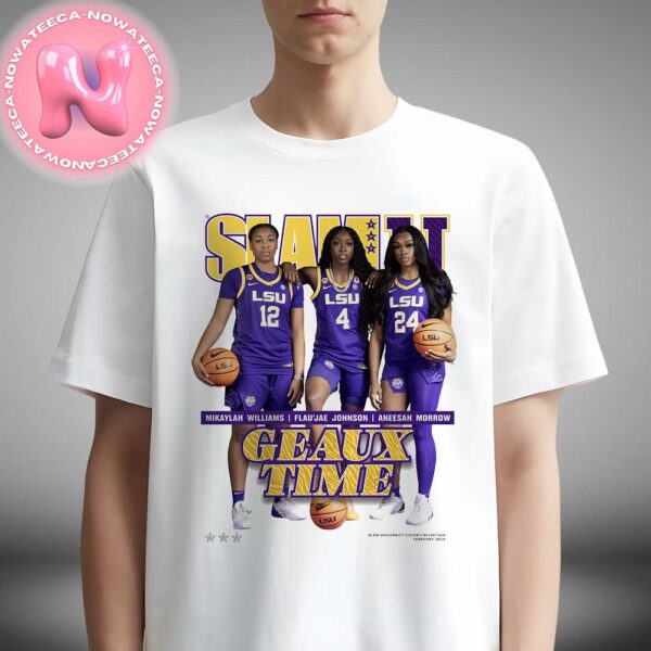 SLAM Cover Tee SLAMU 5 LSU Tigers Womens Basketball Mikaylah Williams – Flau’jae Johnson And Aneesah Morrow Unisex T-Shirt