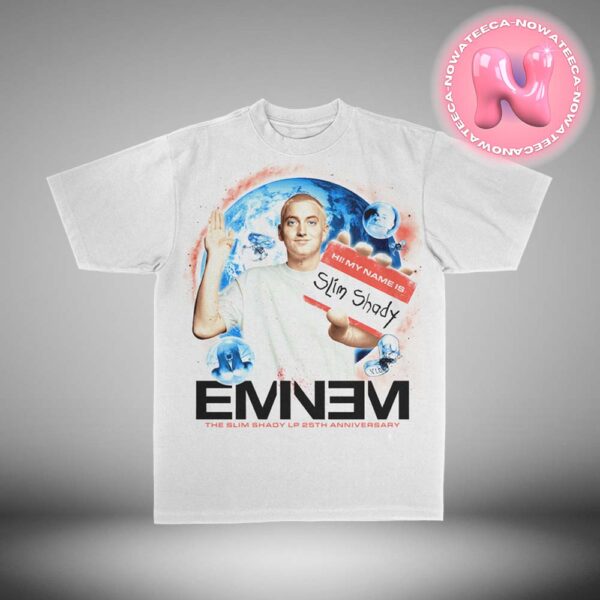 Slim Shady And Eminem LP 25th Anniversary Capsule Limited Tee All Over Print Shirt