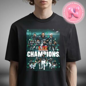 Super Bowl LIX Champions Philadelphia Eagles NFL 2024-2025 Season Unisex T-Shirt