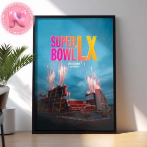 Super Bowl LX At Levis Stadium San Francisco NFL Championship 2026 With Fireworks And Fan Celebration Home Decor Poster Canvas