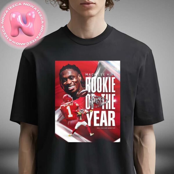 Xavier Worthy Winning The Mack Lee Hill Rookie Of The Year Award Kansas City Chiefs NFL 2025 Season Unisex T-Shirt